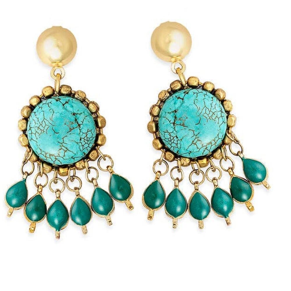 Magic of the Mesas Turquoise & Beaded Southwest Earrings